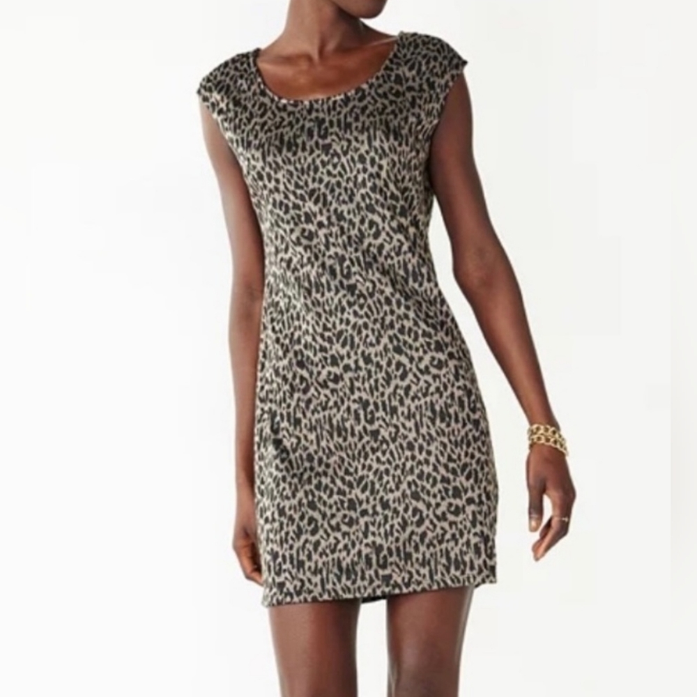 Nine West Scoop Neck Cap-Sleeve Dress
